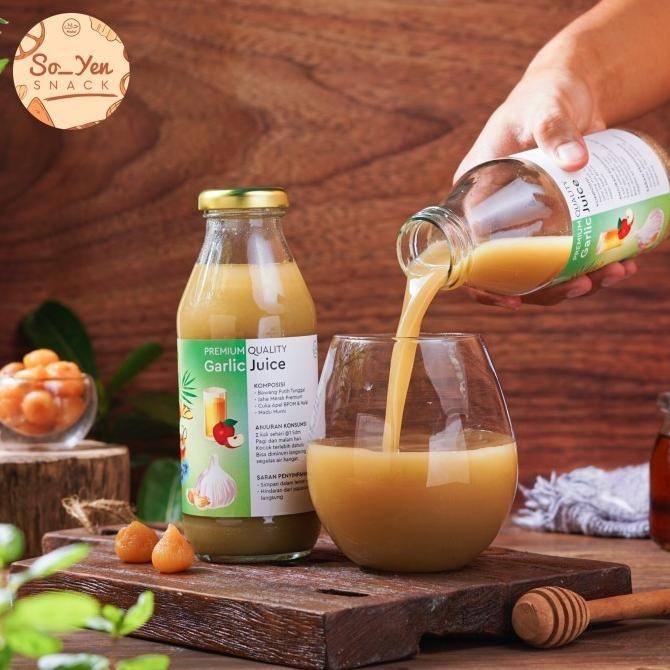 

Jus Bawang putih tunggal,jahe merah, cuka apel, lemon california, madu