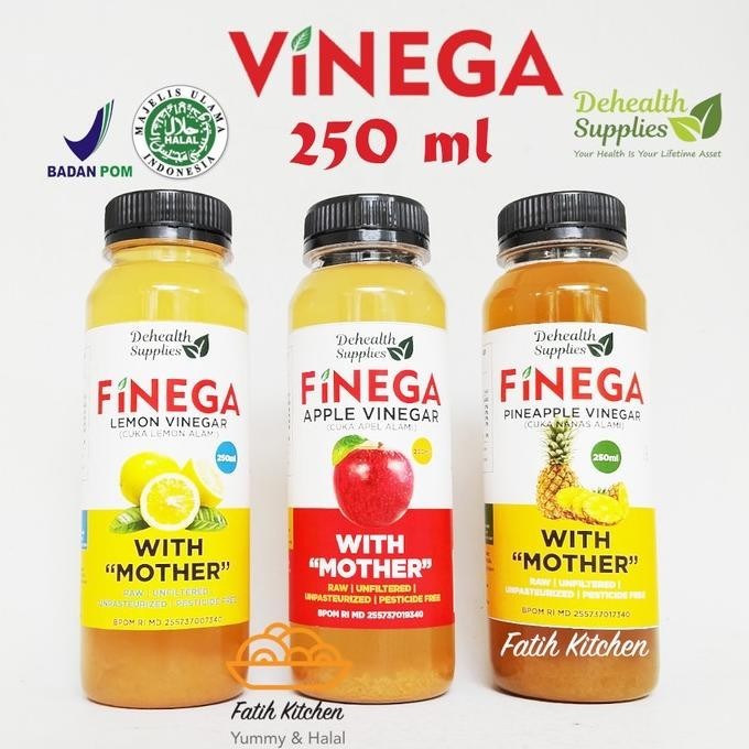 

aPG Cuka Apel/Nanas/Lemon Finega Dehealth Supplies 250 ml Botol