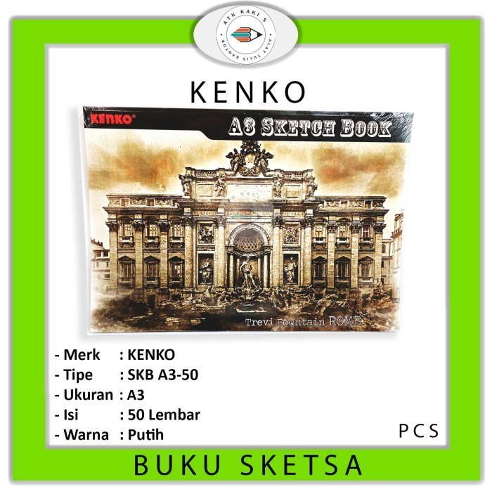 

Berkualitas Kenko Sketch Book Skb A3 - 50 Lembar Trendi