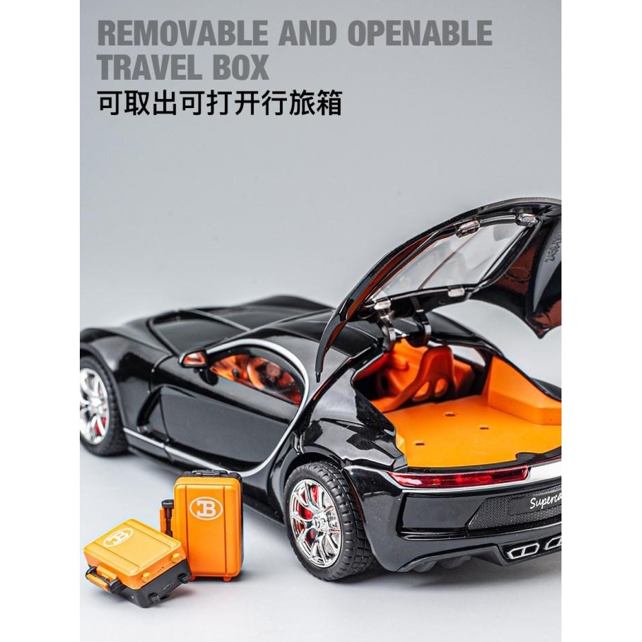 Twh Diecast Mobil Bugatti Atlantic Supercar 1:24 Kado Mainan Anak