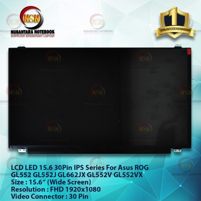 Lcd Led 15.6 Laptop Asus Rog Gl552 Gl552J Gl662Jx Gl552V Gl552Vx