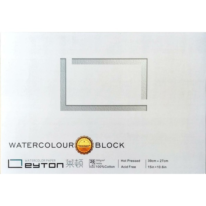 

Unik Leyton Watercolor Block 100% Cotton Cp/Hp 39X27Cm + Lancet Limited