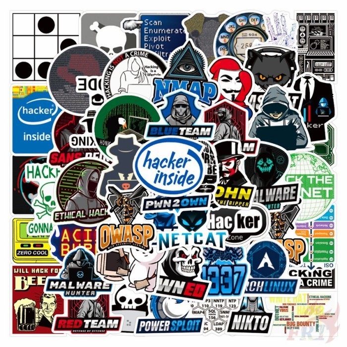Terbaru Sticker Stiker Koper Hacker Programmer Promo Terlaris