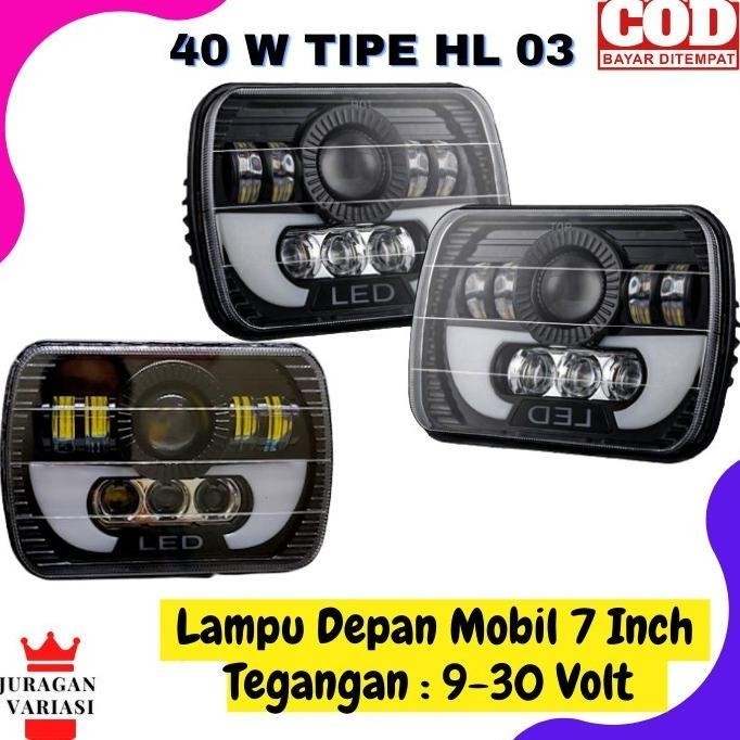 LAMPU VARIASI LED TEMBAK SOROT DEPAN MOBIL JEEP L300 KATANA TAFT