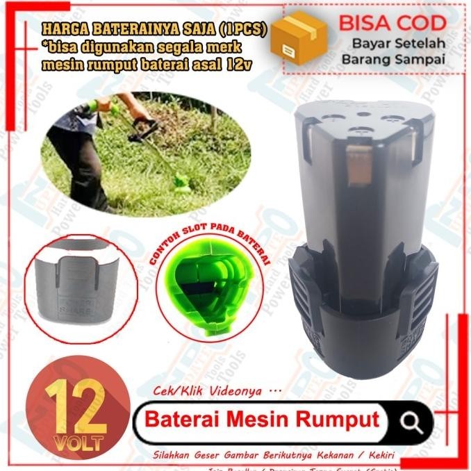 Berkualitas Baterai Rumput Mesin Potong Kebun Cordless 12v Casan 12 Volt