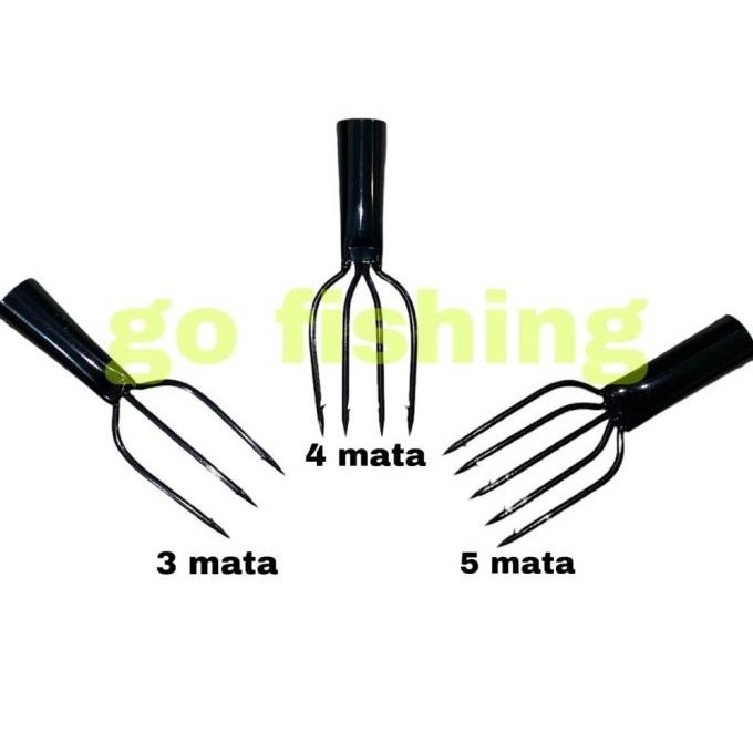 Baru Mata Tombak / Serampang Ikan Tanpa Gagang ( MATA 3, 4, 5 ) - mata 3 