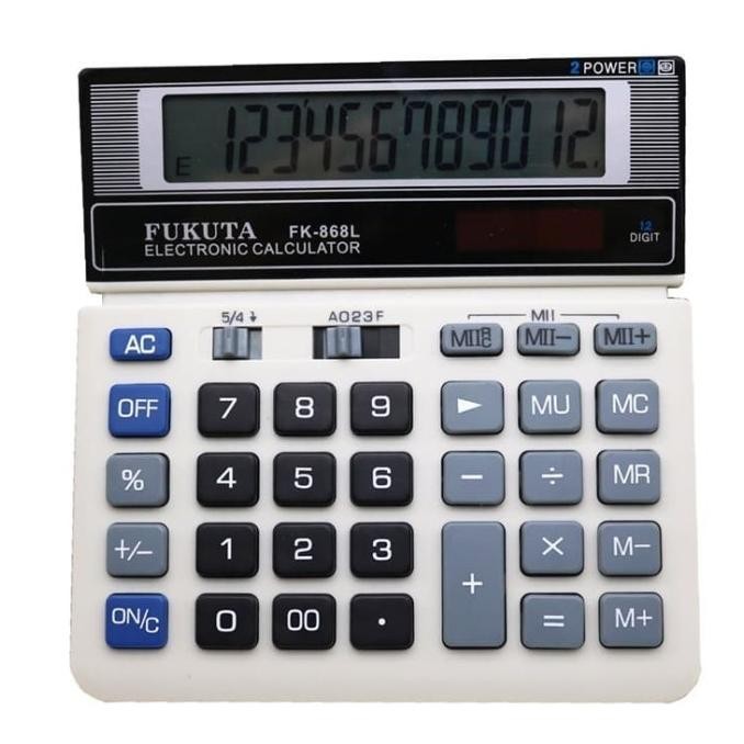

Terbaru! Kalkulator FK - 868 L Calculator 12 Digit Kalkulator