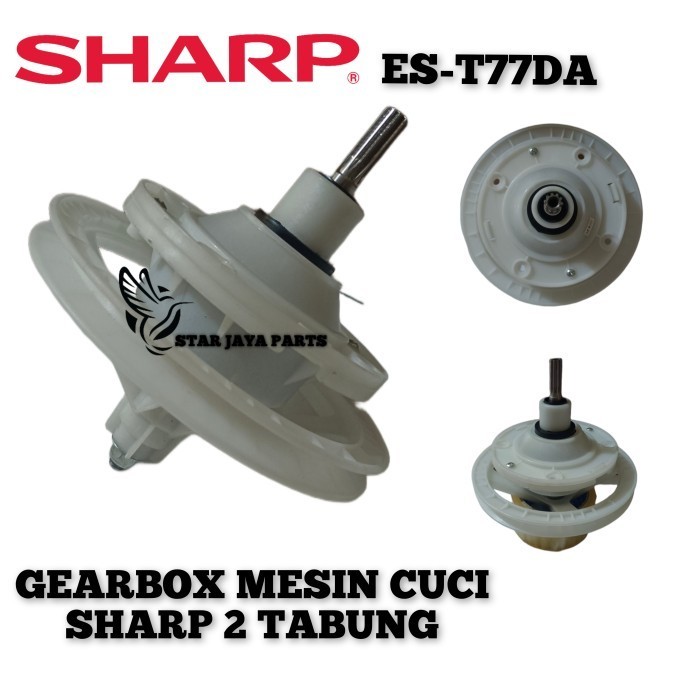 [ES-T77DA]Gearbox MeSin Cuci Sharp ES-T77DA 2 Tabung Gerigi 10