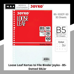 

Loose Leaf Kertas Isi File Binder Joyko - B5-Dotted 50Lbr