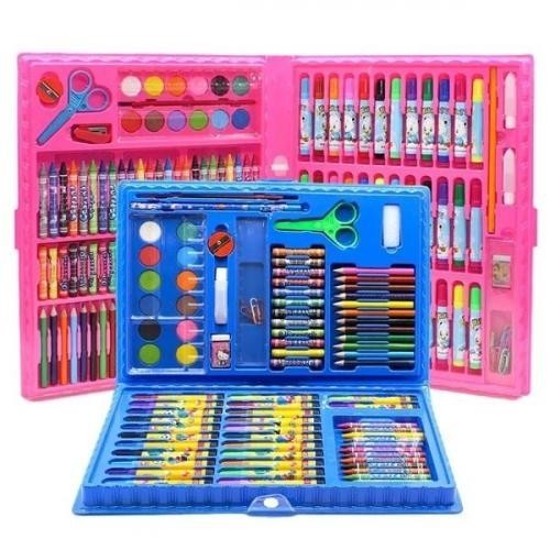 

ama COLOURING SET 86 IN 1 CRAYON KARAKTER CAT AIR PENSIL STATIONARY WARNA