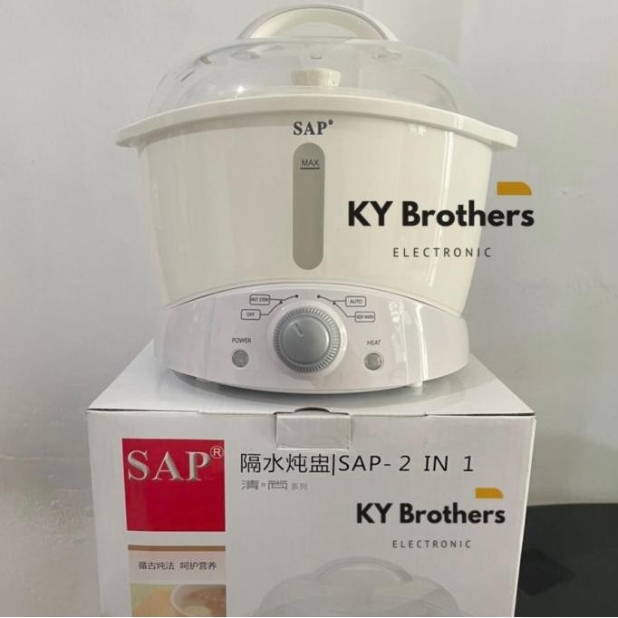 Big Sale Sap Stew Pot 1.2Liter / 2In1 Pemanas Makanan Slow Cooker Stok Terbatas