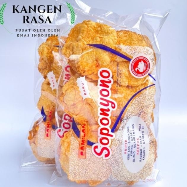 

Keripik Belinjo Emping Soponyono Malang Original Stok Terbatas