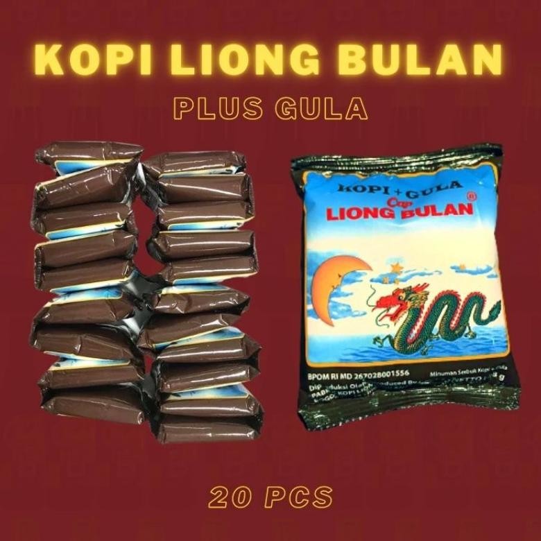 

(PRODUK) Kopi Liong Bulan Plus Gula Ngopi Enak Coffee Tubruk Legend Khas Bogor 1 Pack Isi 20 Sachet Barista Kafe Cafe Kedai Angkringan TERLARIS