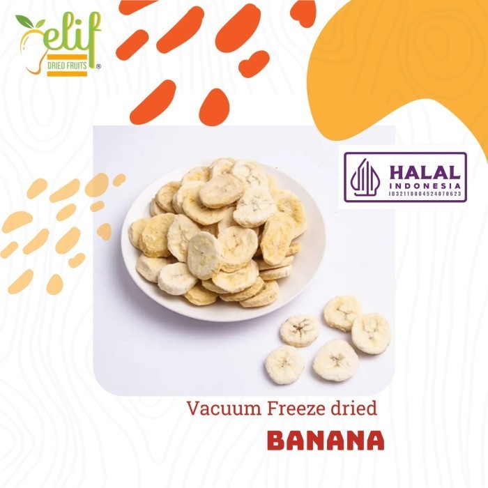 

Freeze Dried Banana Slice Freeze Dried Pisang Iris Kering Crispy