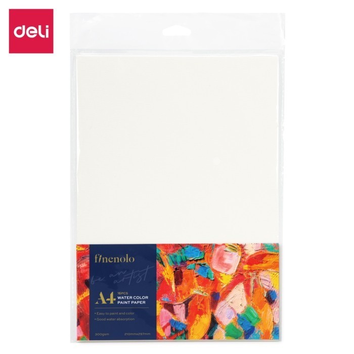 

Hemat Watercolor Paper Deli Finenolo 300 Gsm A4 (1 Pack = 16 Pcs) Sale!!!