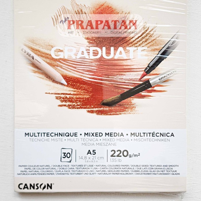 

Limited Graduate Canson Drawing Pad A5 | Mix Media | Watercolor | Sketch Terbatas