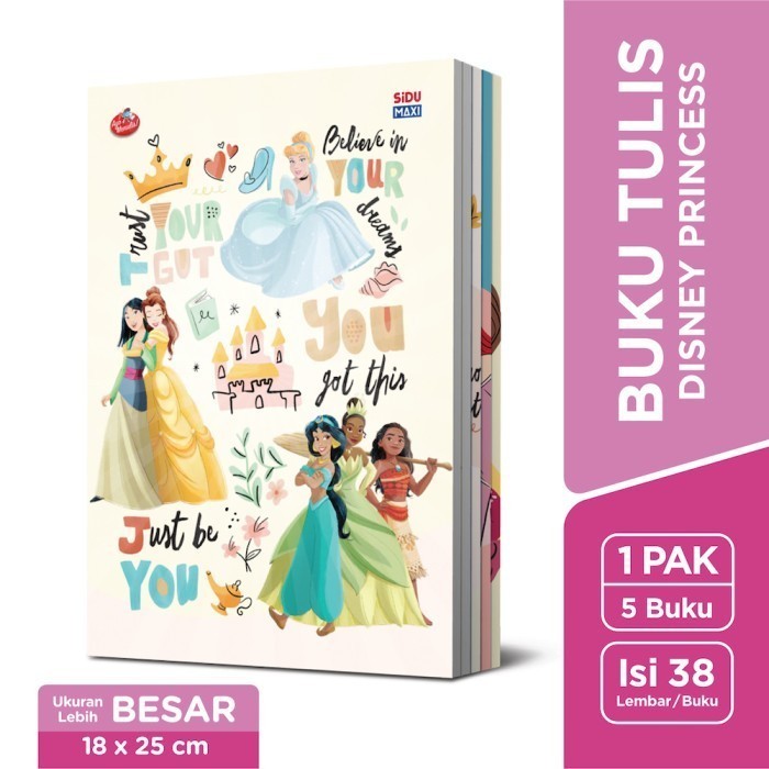 

Promo Sidu Maxi Buku Tulis Disney Princess 42 Lembar - 5 Buku Promo