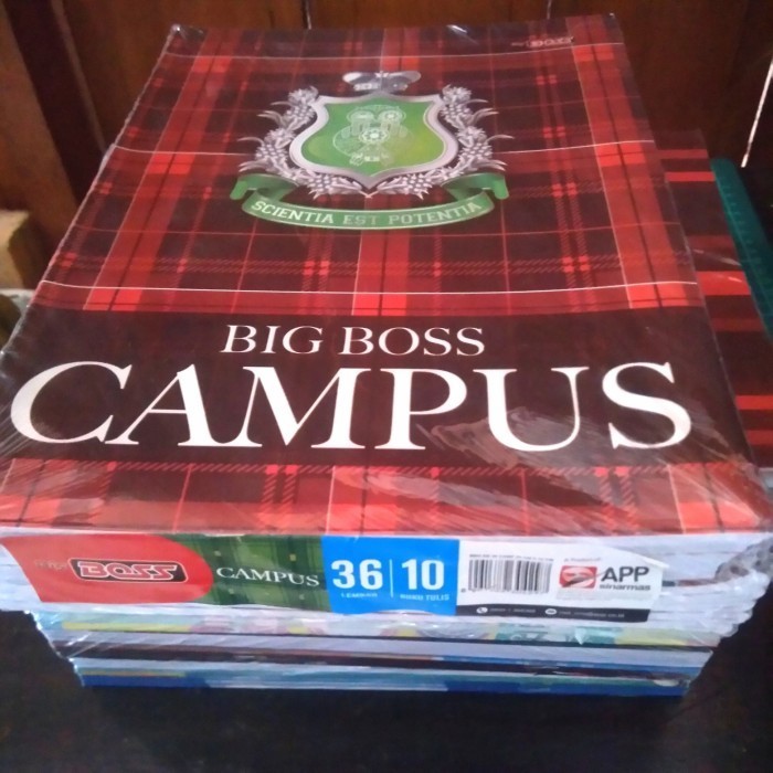 

Gilaa!!! Buku Tulis Sidu 36 Lembar Big Boss Campus Per Pak Isi 10 Buku Sale!!!