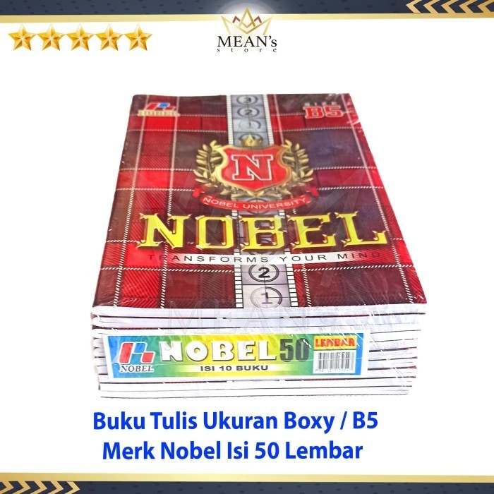 

Lucu Buku Tulis Nobel Isi 50 Lembar / Buku Tulis Smk / Sma / Smp Boxy B5 Terbatas