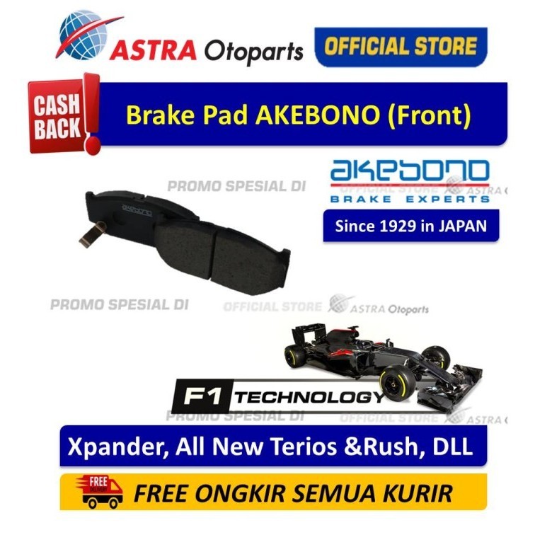 Akebono Kampas Rem Depan Xpander,Nissan Livina , Rush & Terios