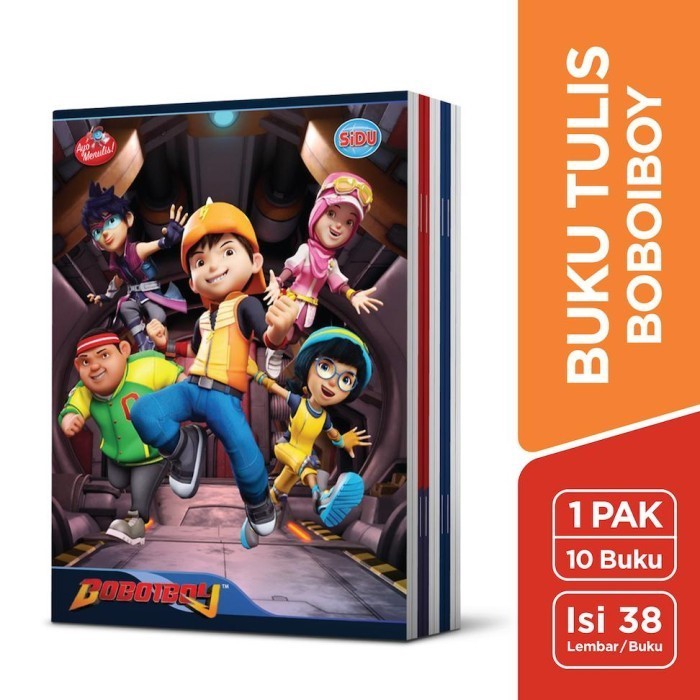 

Dijual Sidu Buku Tulis Boboiboy 38 Lembar - 10 Buku Murah