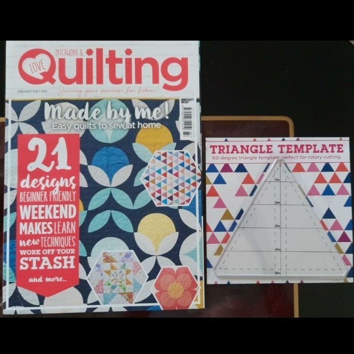 

PATCHWORK & QUILTING -majalah Patchwork QUILTING Triangle Template