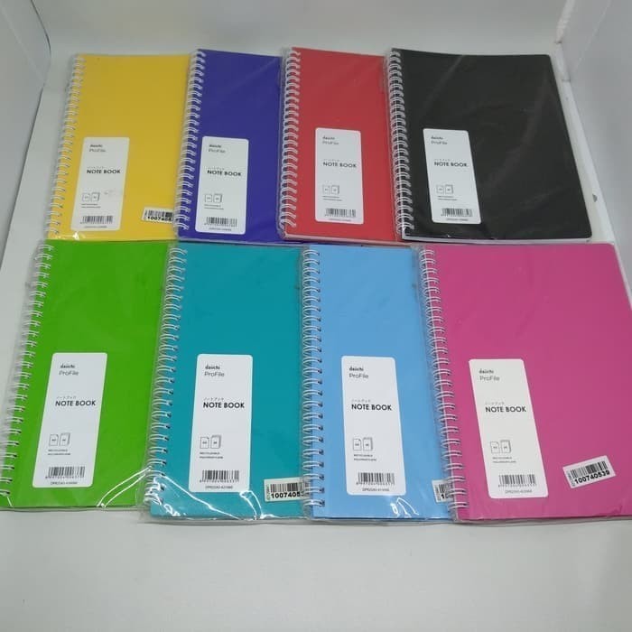 

Cantik Note Book / Ring / Memo Buku Diary Catatan Daiichi A5 Limited