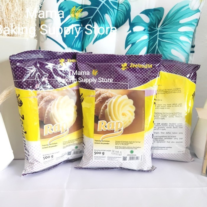 ZEELANDIA RAP TEPUNG CUSTARD POWDER VLA INSTANT INSTAN 500 GR