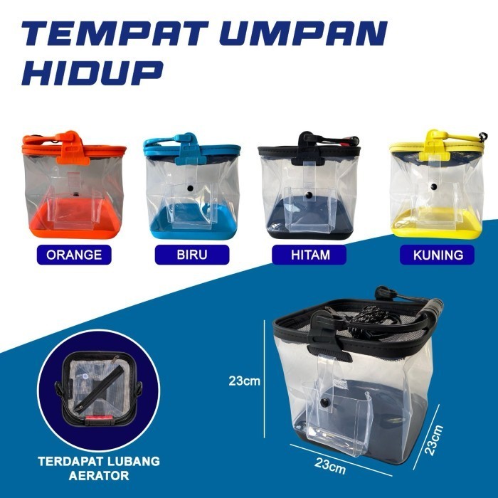 Tas Udang Orca Tempat Umpan Hidup