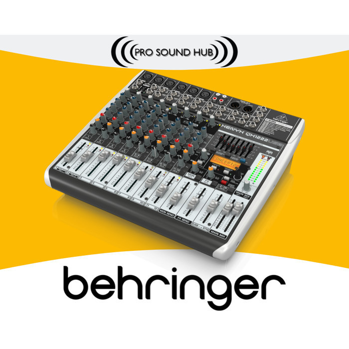 Behringer Qx1222Usb Qx 1222 Usb Qx1222 Mixer 12 Input 6 Channel Aksesoris Audio