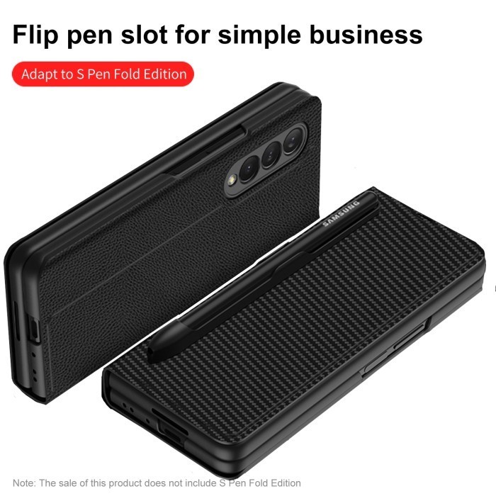 Samsung Galaxy Gkk Fold 3 Fold 3 Flip Leather Shealth With Pen Case