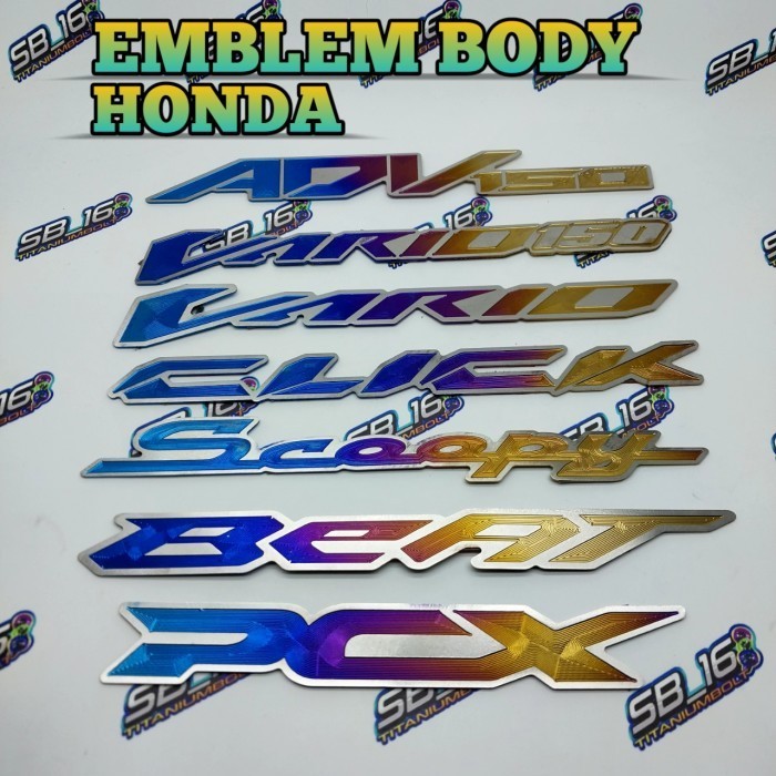 EMBLEM TITANIUM HONDA