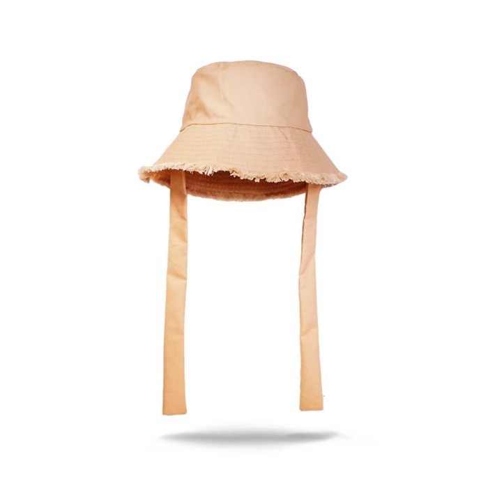 Bisa COD Topi Wide Bucket Hat Tali Rawis Fashion Korean Style Wanita Pria Panta