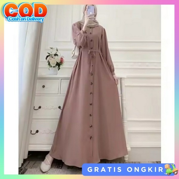 Gamis Mewah Elegan Fashion Import Dress Simple Elegant Gsmis Syarii Modern Gsmis Perempuan Dewasa Ma