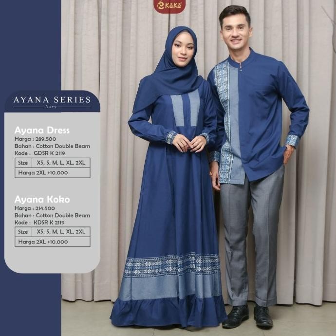 New Sarimbit Keke Ayana Series Terbaru Link Gamis No 6 Pengiriman Cepat