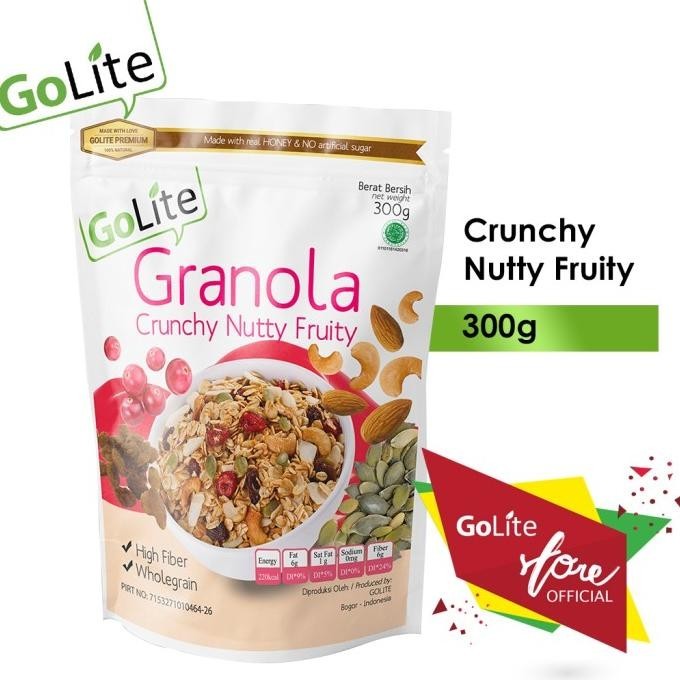 

Golite Granola Crunchy Nutty Fruity 300G