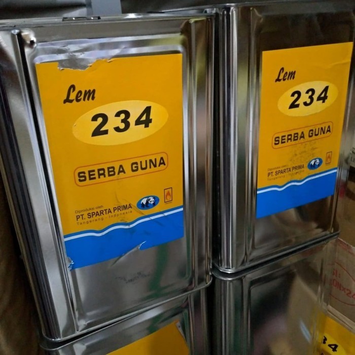 

Lem Kuning 234 Serba Guna (Busa, Hpl, Vinyl) 1 Blek (10 Kg)