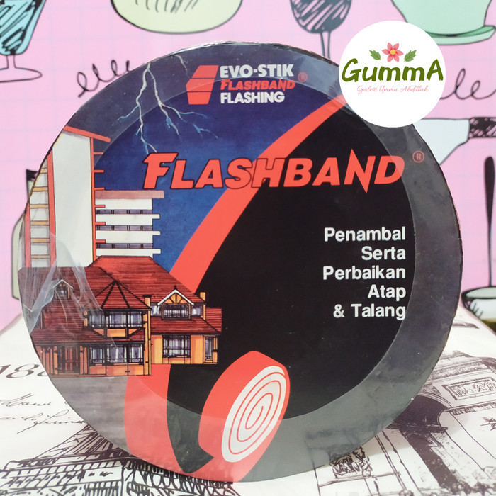 

Flashband 7,5 Cm / Lakban Anti Bocor / Lem Atap Talang/ Penambal Bocor