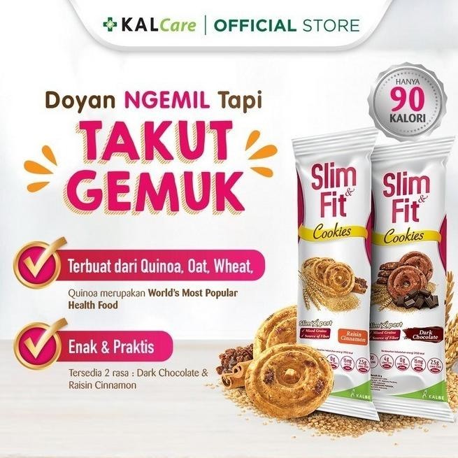 

SlimFit Cemilan Diet Sehat Snack Slim fit Cookies Rendah Kalori MS54