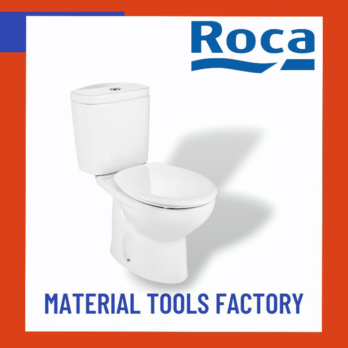KLOSET DUDUK ROCA VICTORIA DUAL FLUSH WHITE - KLOSET ROCA VICTORIA