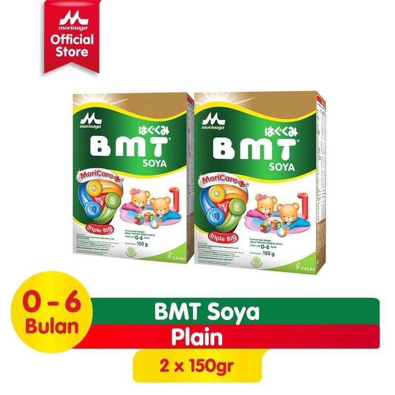 MERICA_ Paket 2pcs BMT Soya 150 g Susu Formula Bayi 0-6 Bulan