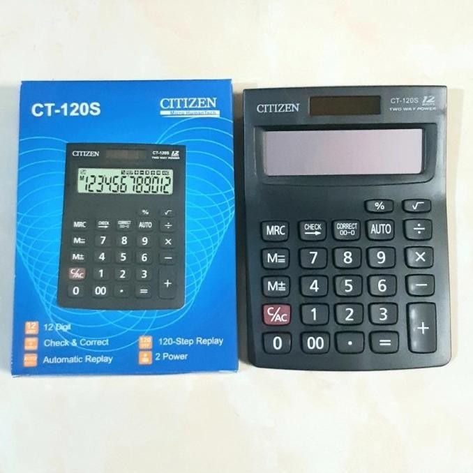 

Baru Kalkulator Citizen CT 120S 12 Digit / Calculator / Alat Hitung !!