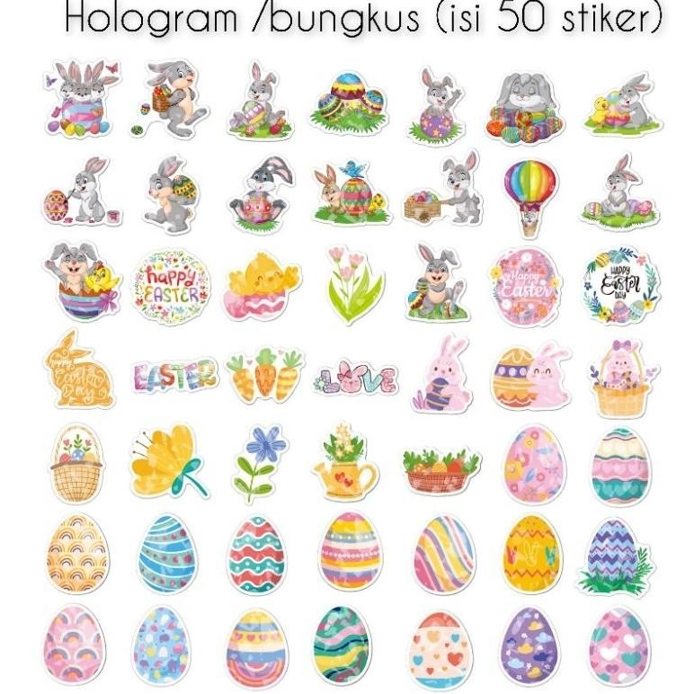 

CR - Stiker Paskah, Happy Easter Stickers TERLARIS