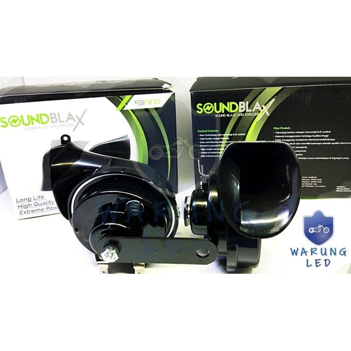 Klakson Motor Mobil Keong Soundblax 9Nine Luminos Original
