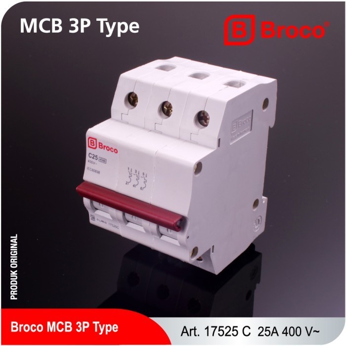 Broco 17525C MCB 3 PHASE 25A
