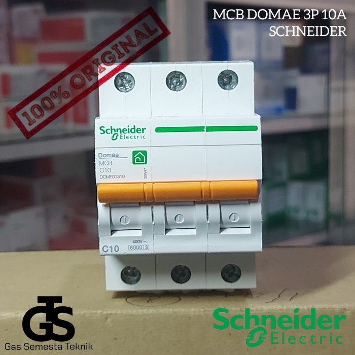 MCB DOMAE 3P 10A SCHNEIDER SNI MCB 3 PHASE C10 SCHNEIDER