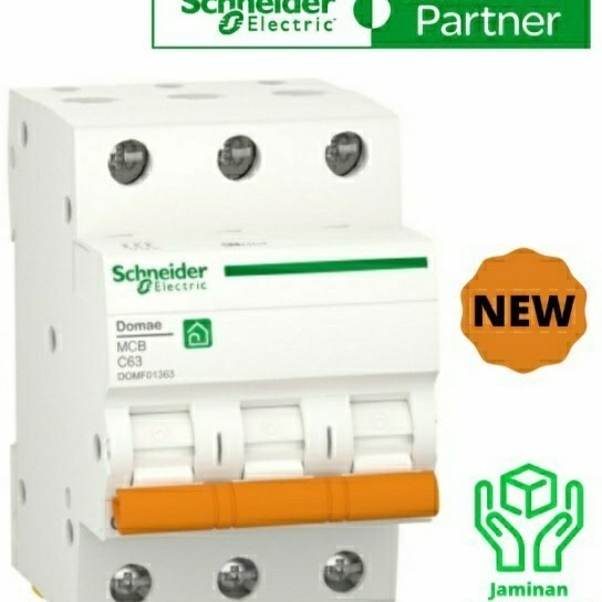 MCB Domae 3 phase 63 ampere / MCB 3phase 63ampere Schneider