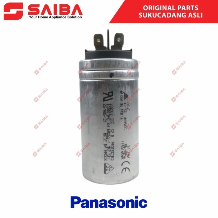 Terlaris Kapasitor Ac Panasonic 3/4 Pk (Capacitor Ac) Original Asli 20Uf Promo Terbaru