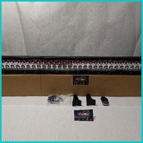 LAMPU ATAP MOBIL LED BAR LIGHT BAR 300 WATT 2 ROW LAMPU SOROT OFFROAD