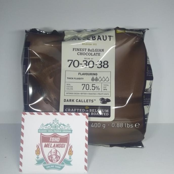 

Callebaut Dark Chocolate Belgian Couverture 70-30-38 70.5% 400 gr